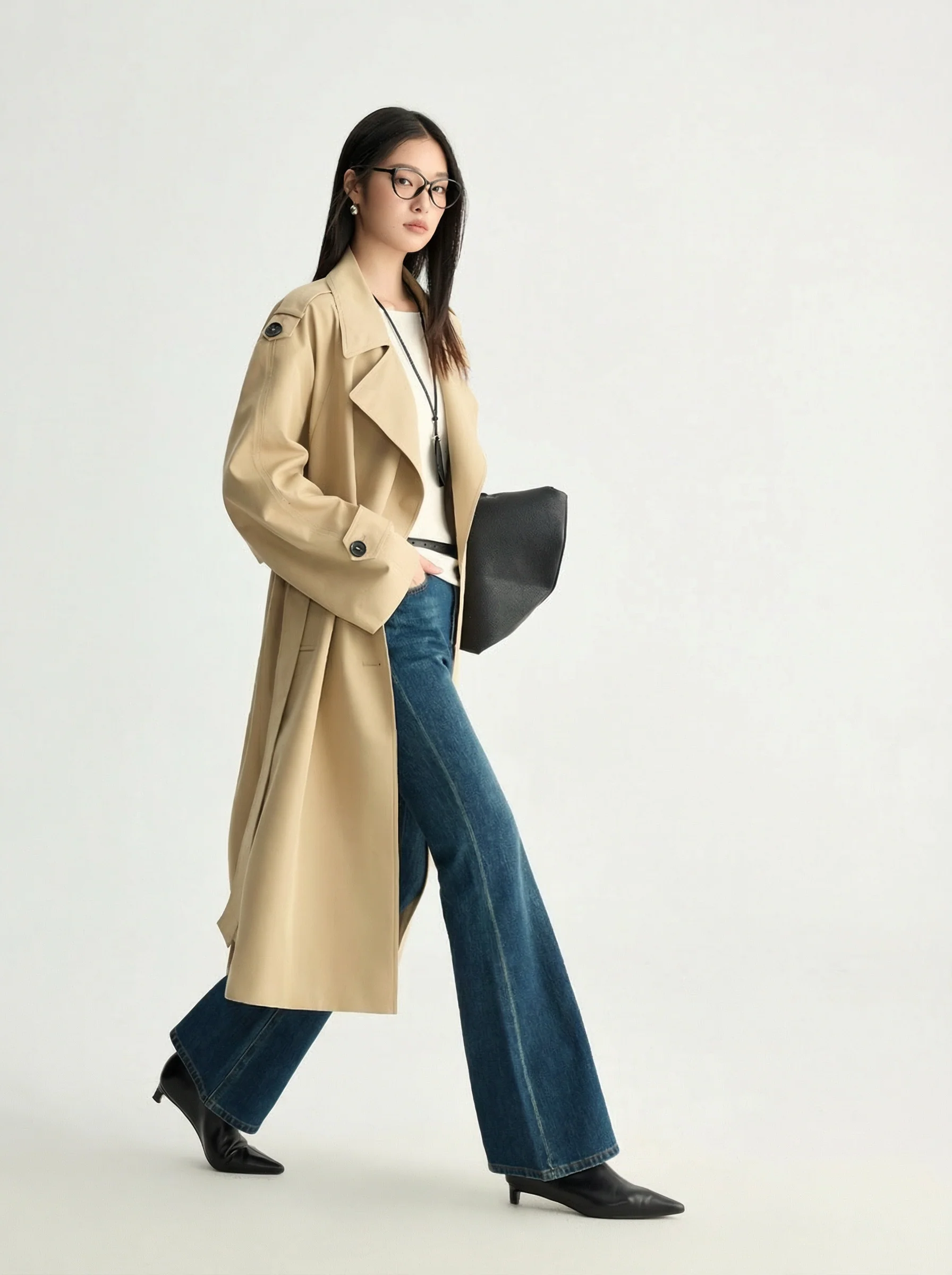 High-Rise Stretch Flare Jeans