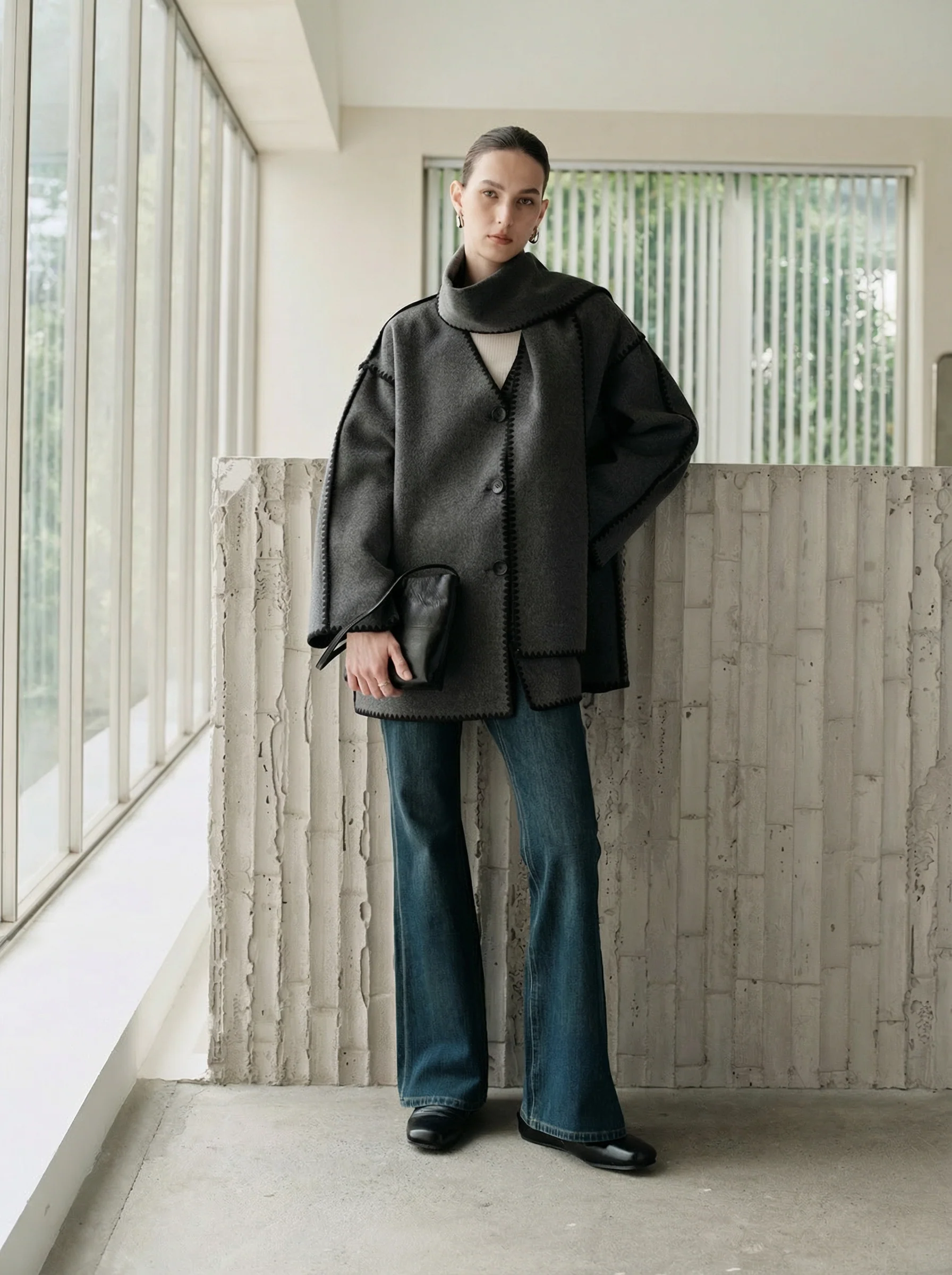 High-Rise Stretch Flare Jeans - Image 6