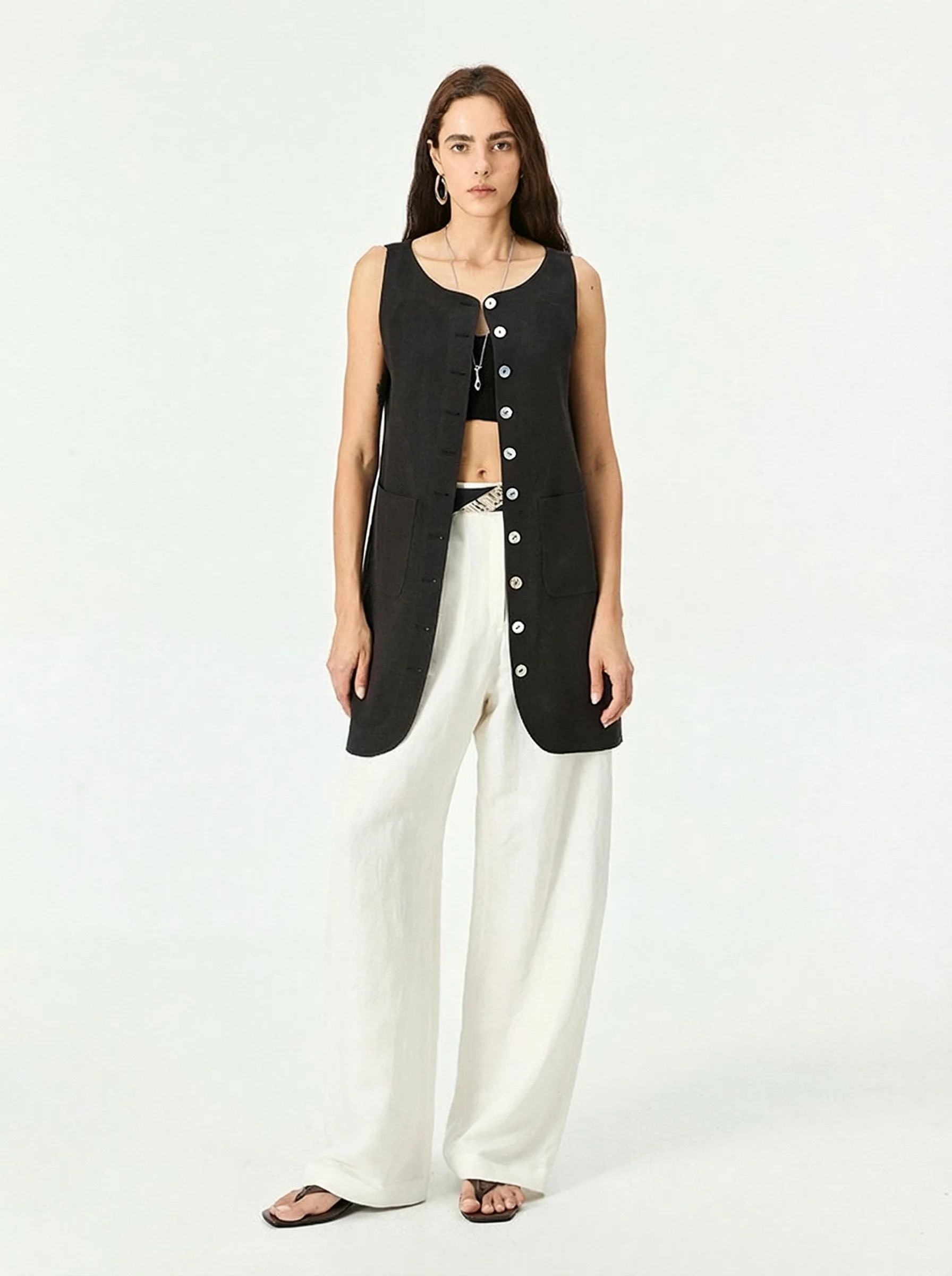 High-Rise Wide-Leg Pants - Image 2