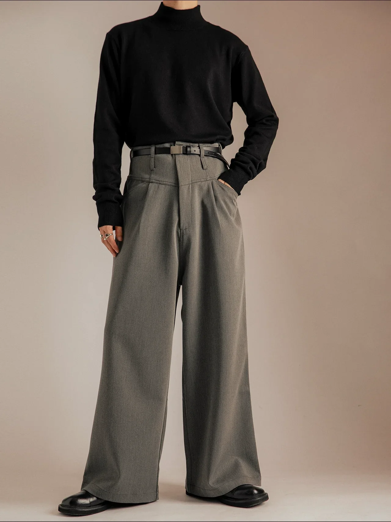 High-Rise Wide-Leg Trousers