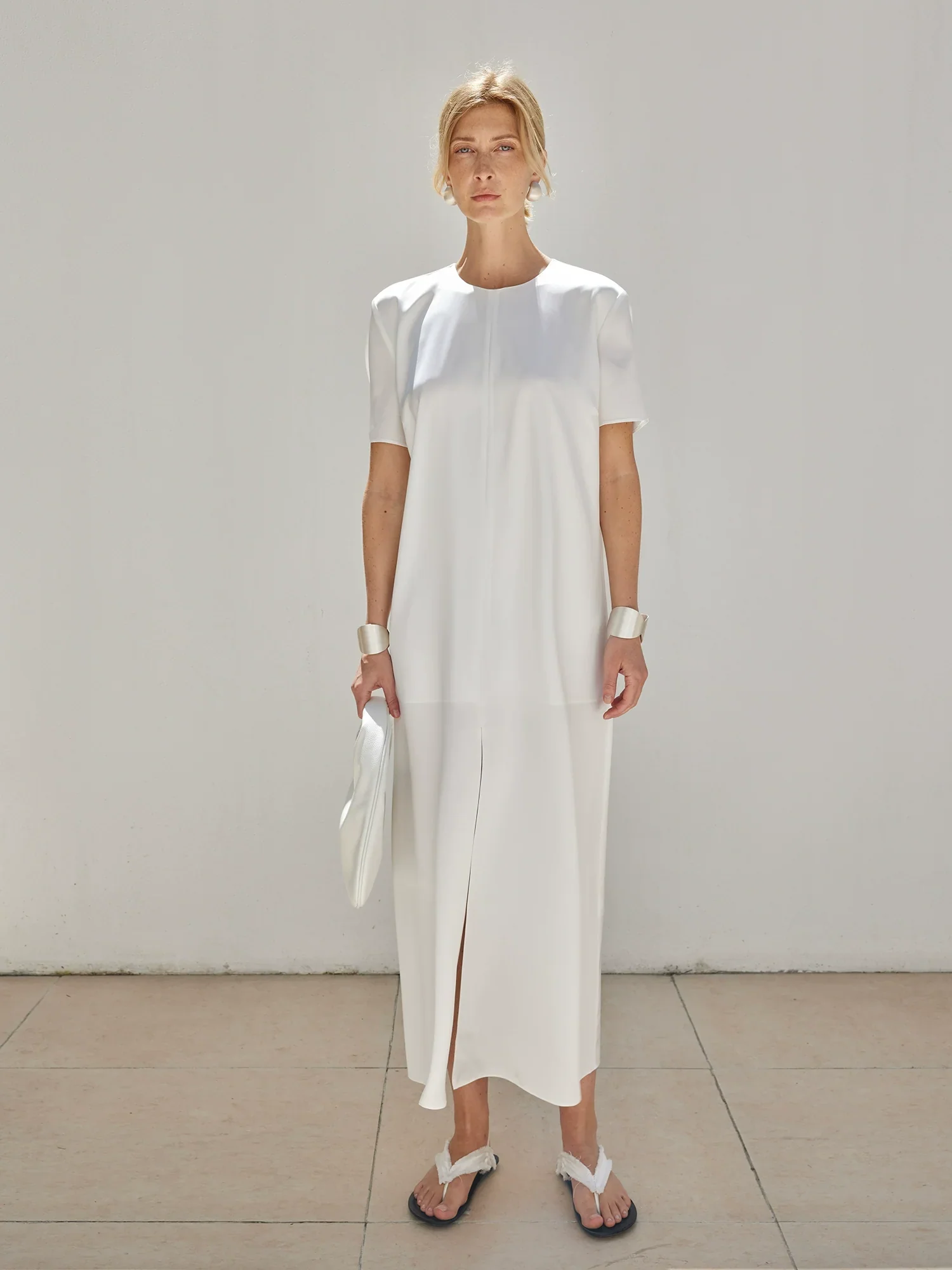 High-Twist Acetate Crew-Neck Dress - Image 2