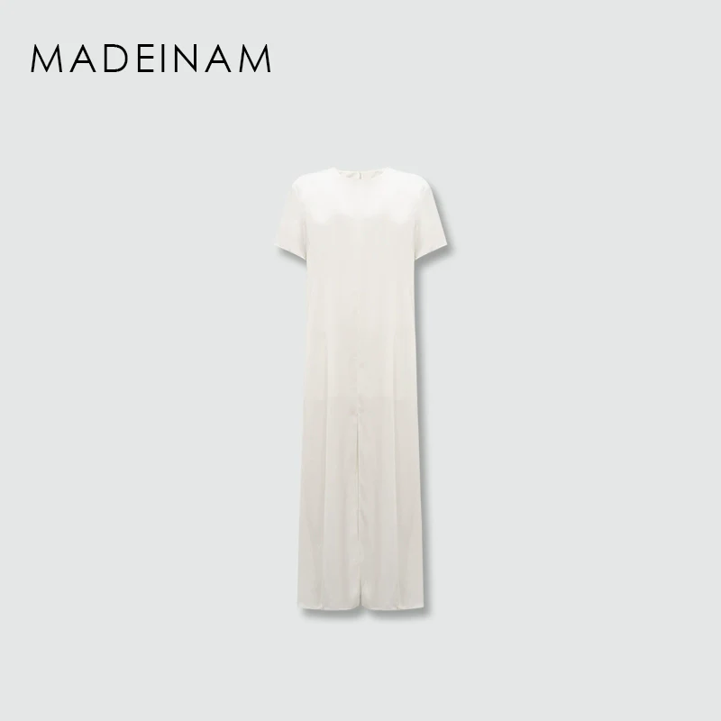 High-Twist Acetate Crew-Neck Dress - Image 5