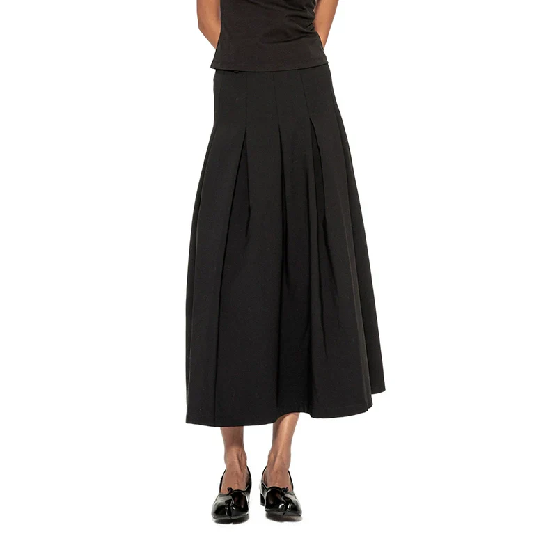 High-Waist Black Pleated Skirt - Image 4