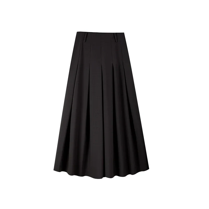 High-Waist Black Pleated Skirt - Image 5