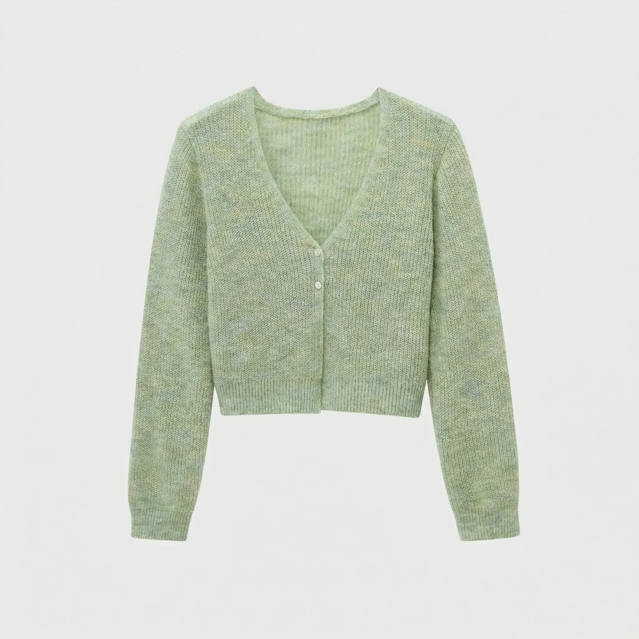 High Waist Knit Cardigan and Camisole Set - Image 10