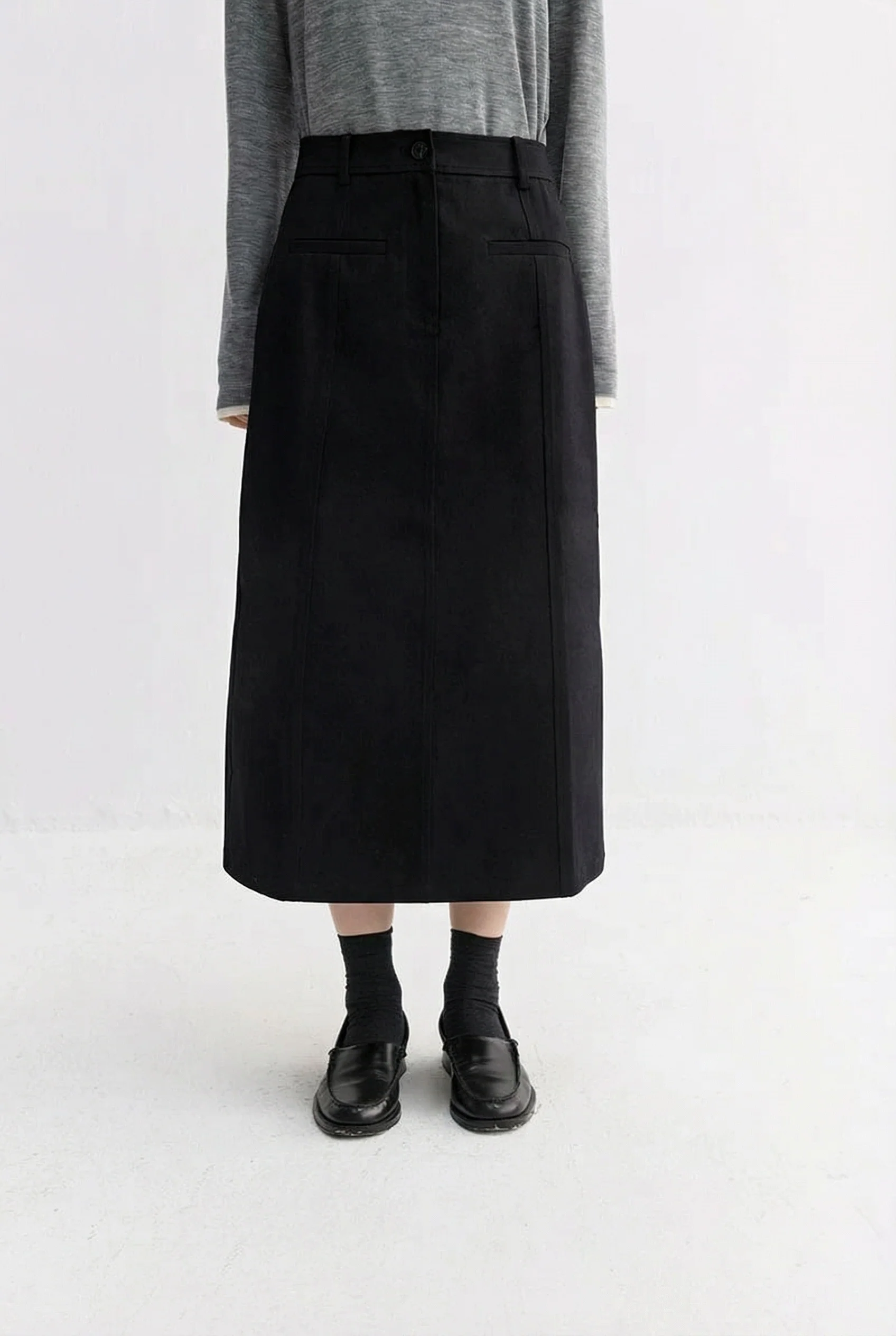 High-Waist Midi Skirt - Image 4