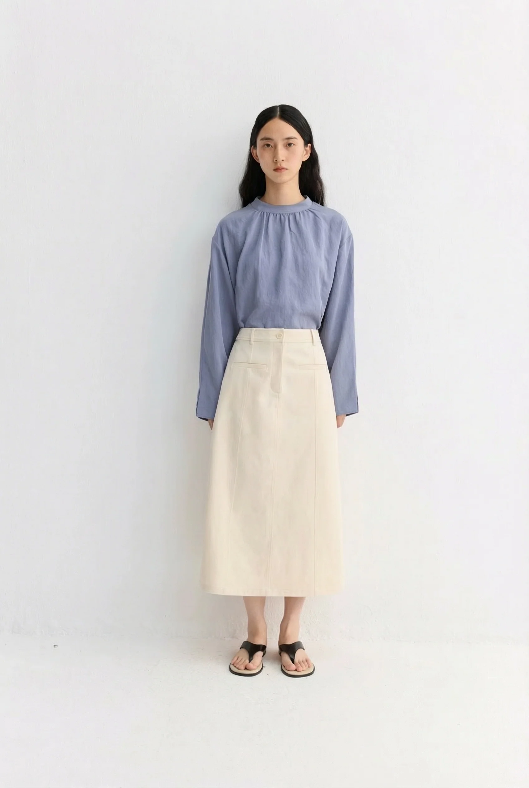 High-Waist Midi Skirt - Image 5