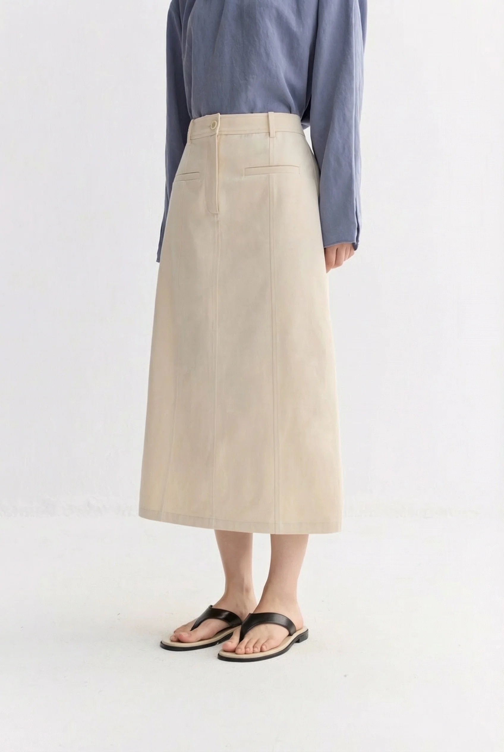High-Waist Midi Skirt - Image 6