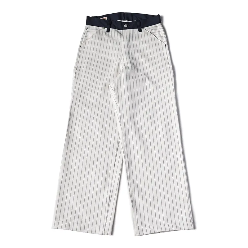 High-Waist Pinstripe Mechanic Pants - Image 7