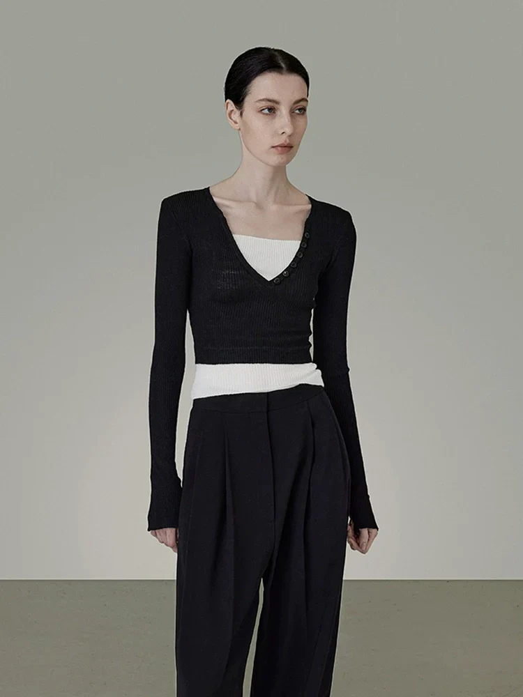 High-Waist Pleated Wide-Leg Trousers - Image 5