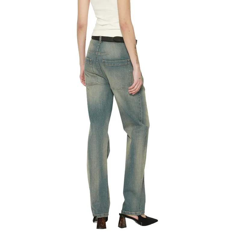 High Waist Straight-Leg Jeans - Image 4