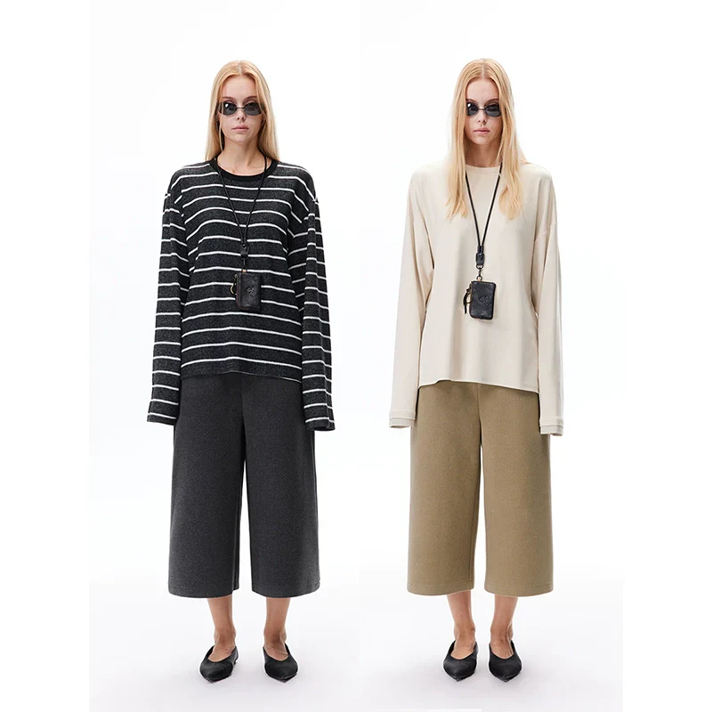 High-Waist Wide-Leg Culottes