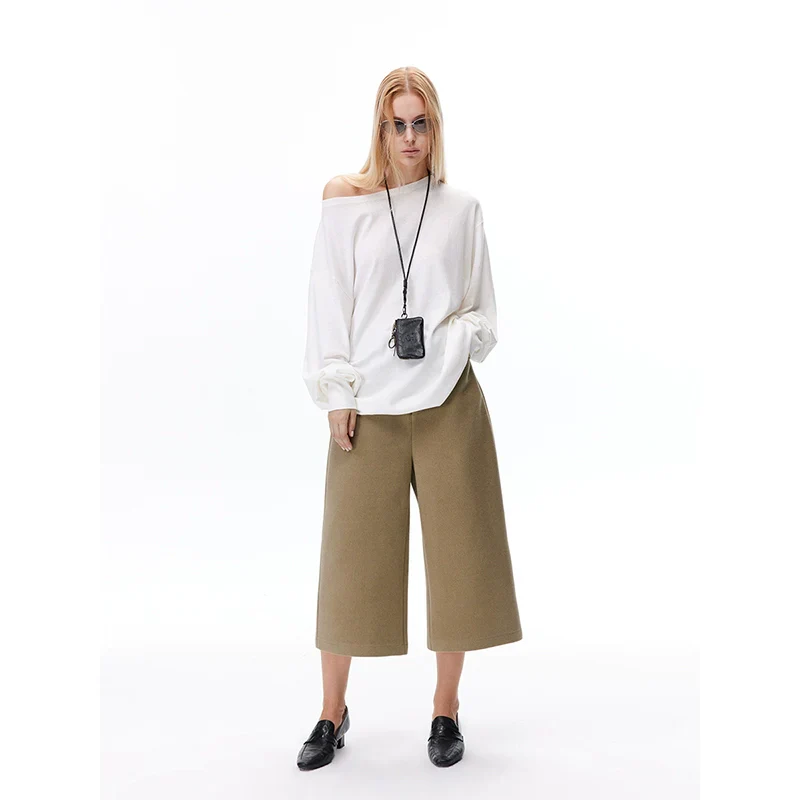High-Waist Wide-Leg Culottes - Image 5