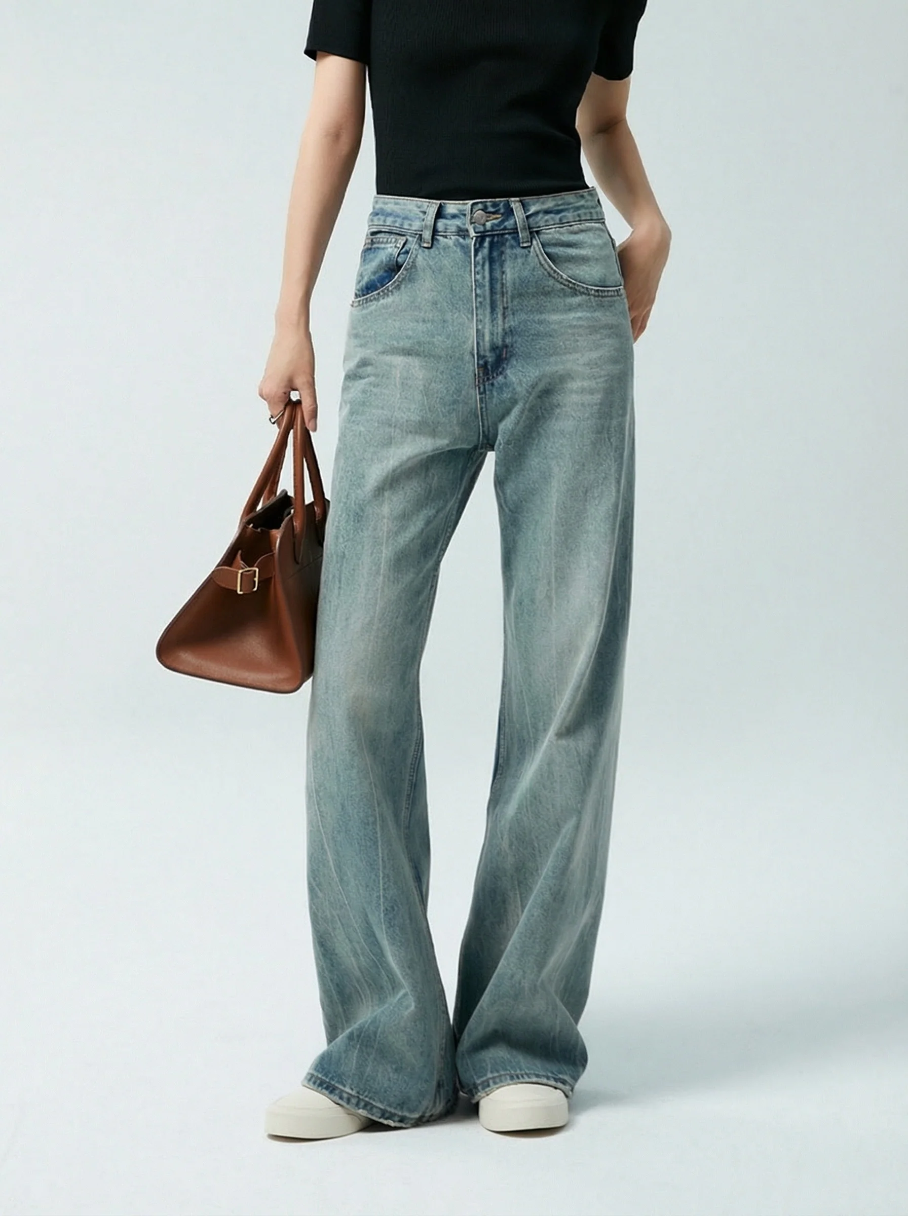 High-Waist Wide-Leg Jeans