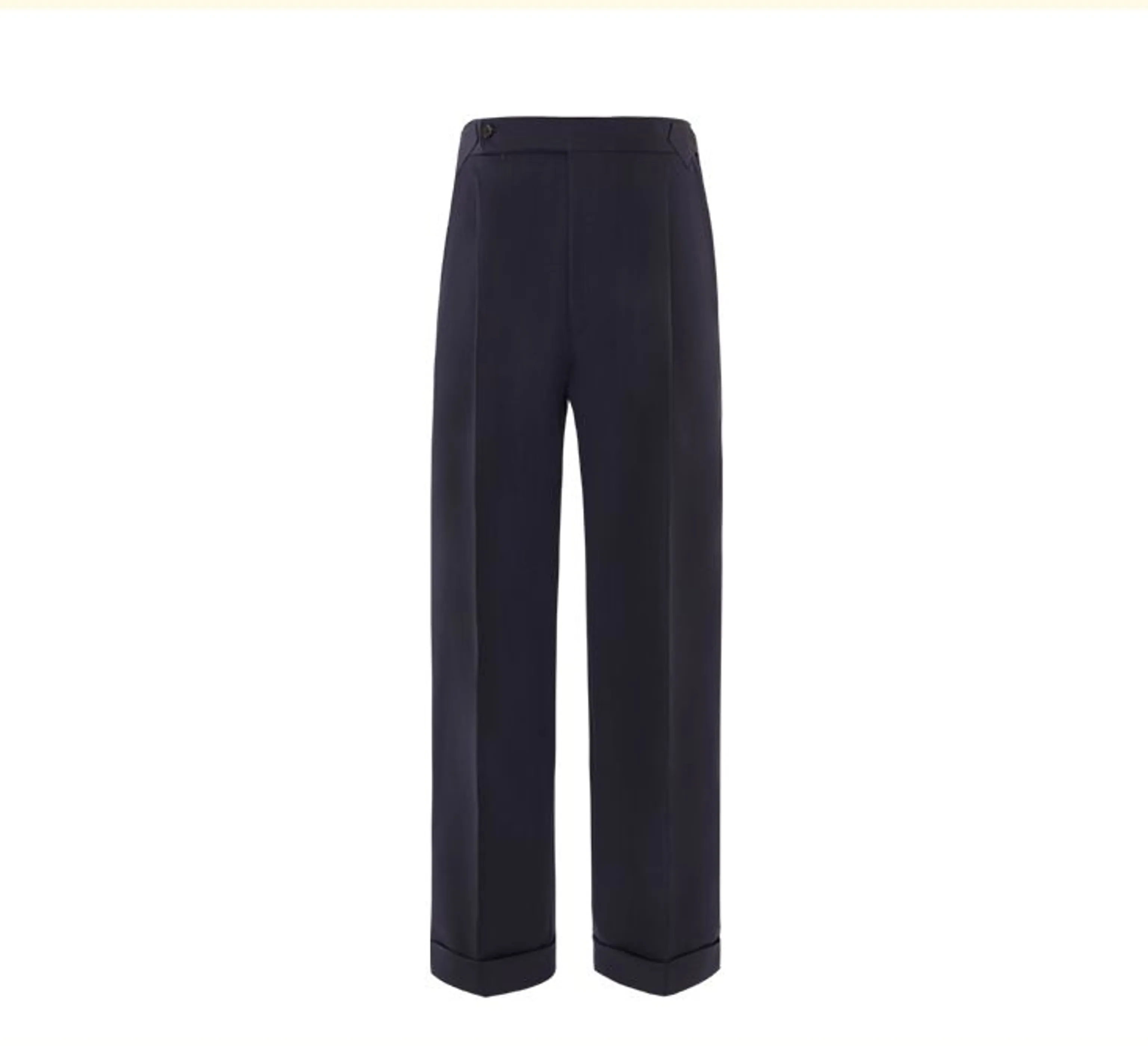 High Waist Wool Trousers - Image 2