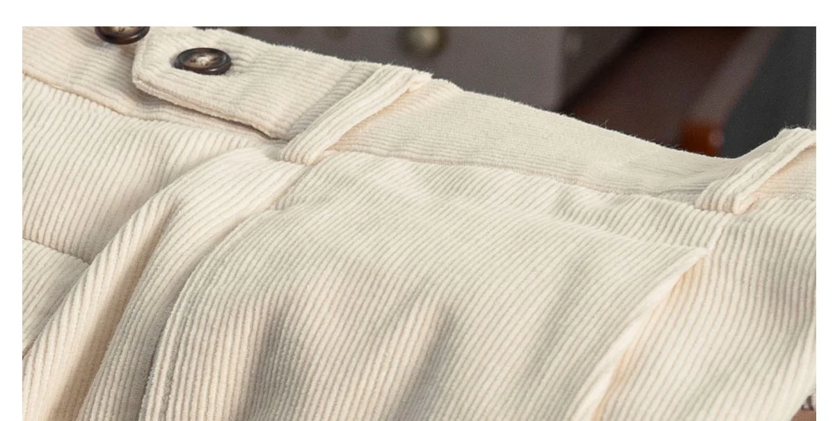 High-Waisted Corduroy Trousers - Image 5