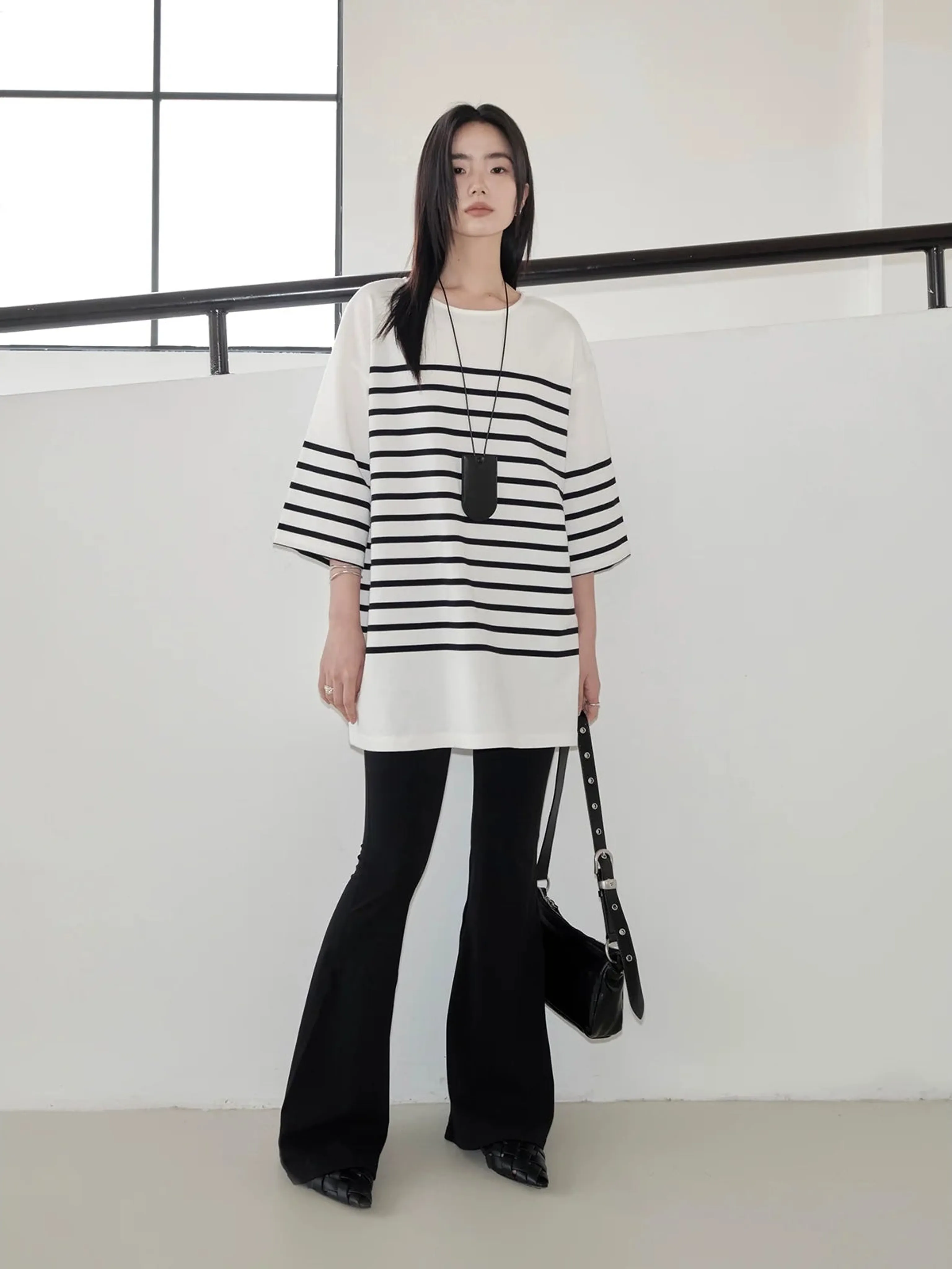 High-Waisted Flared Pants - Image 3