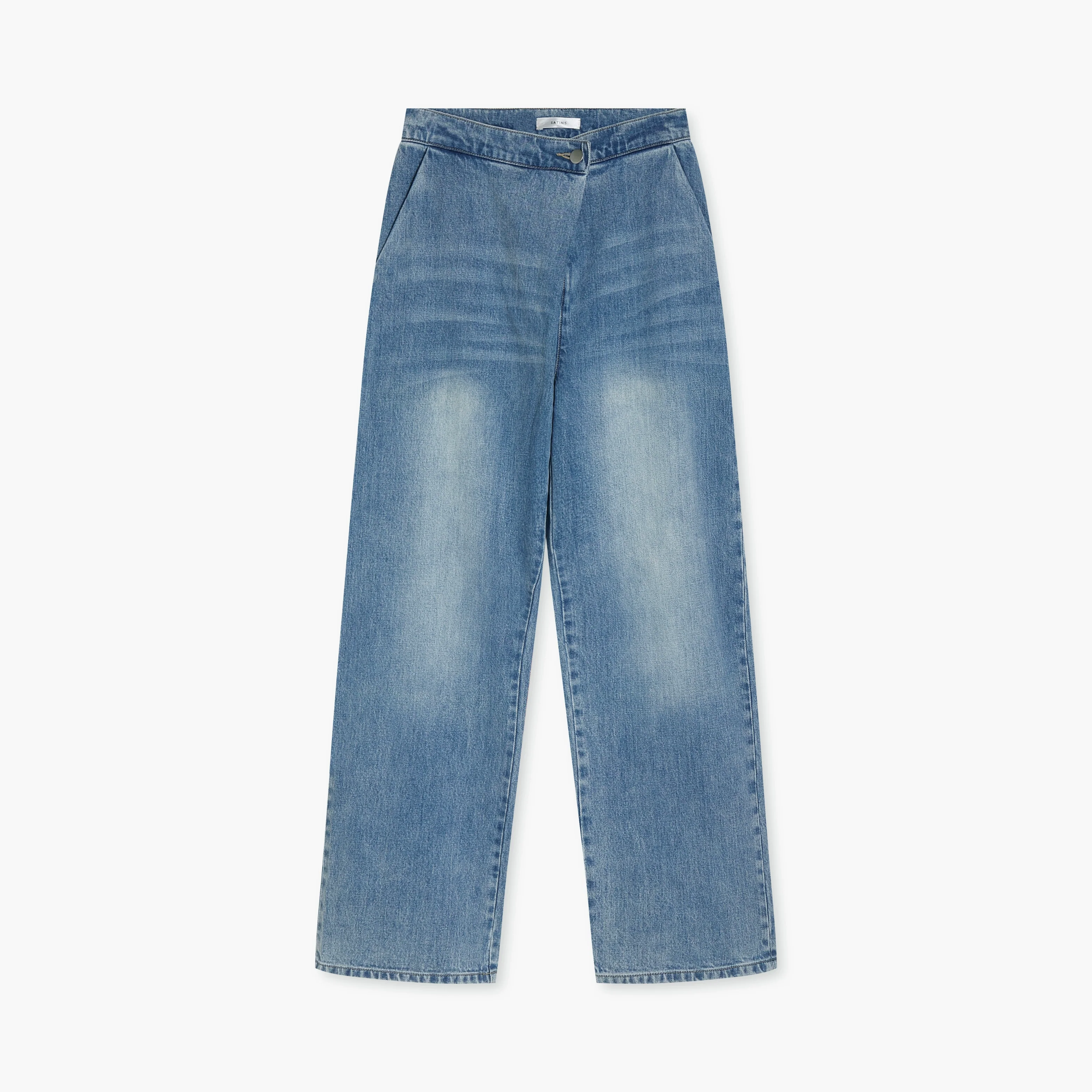 High-Waisted Light Blue Jeans - Image 5