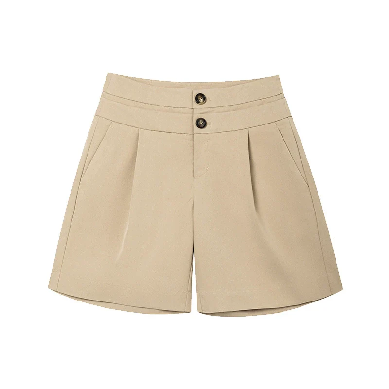 High-Waisted Pleated Shorts - Image 5
