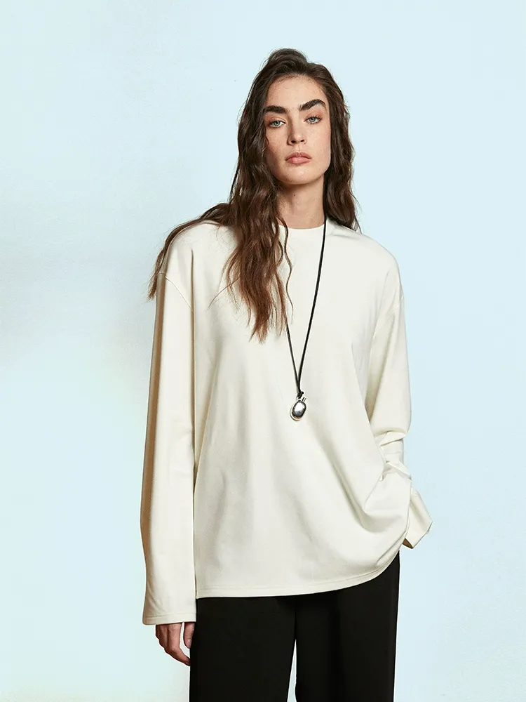 High-Weight Modal Crewneck Top - Image 2