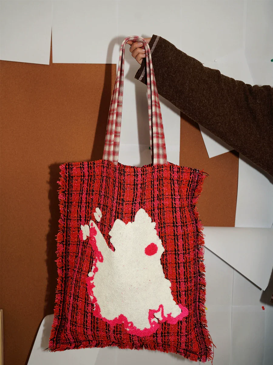 Highland Puppy Plaid Tote