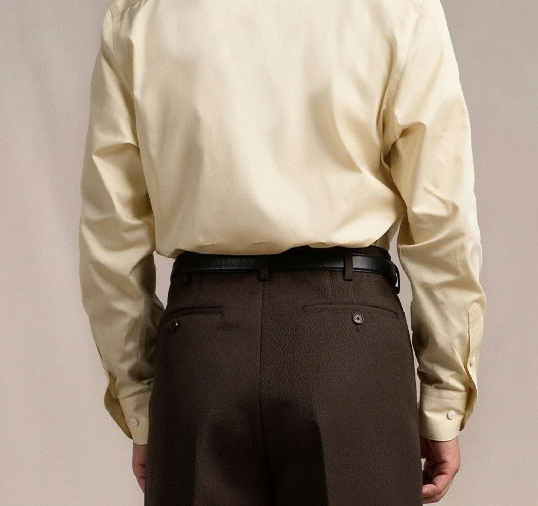 Hollywood Double-Pleat Wool Trousers - Image 5