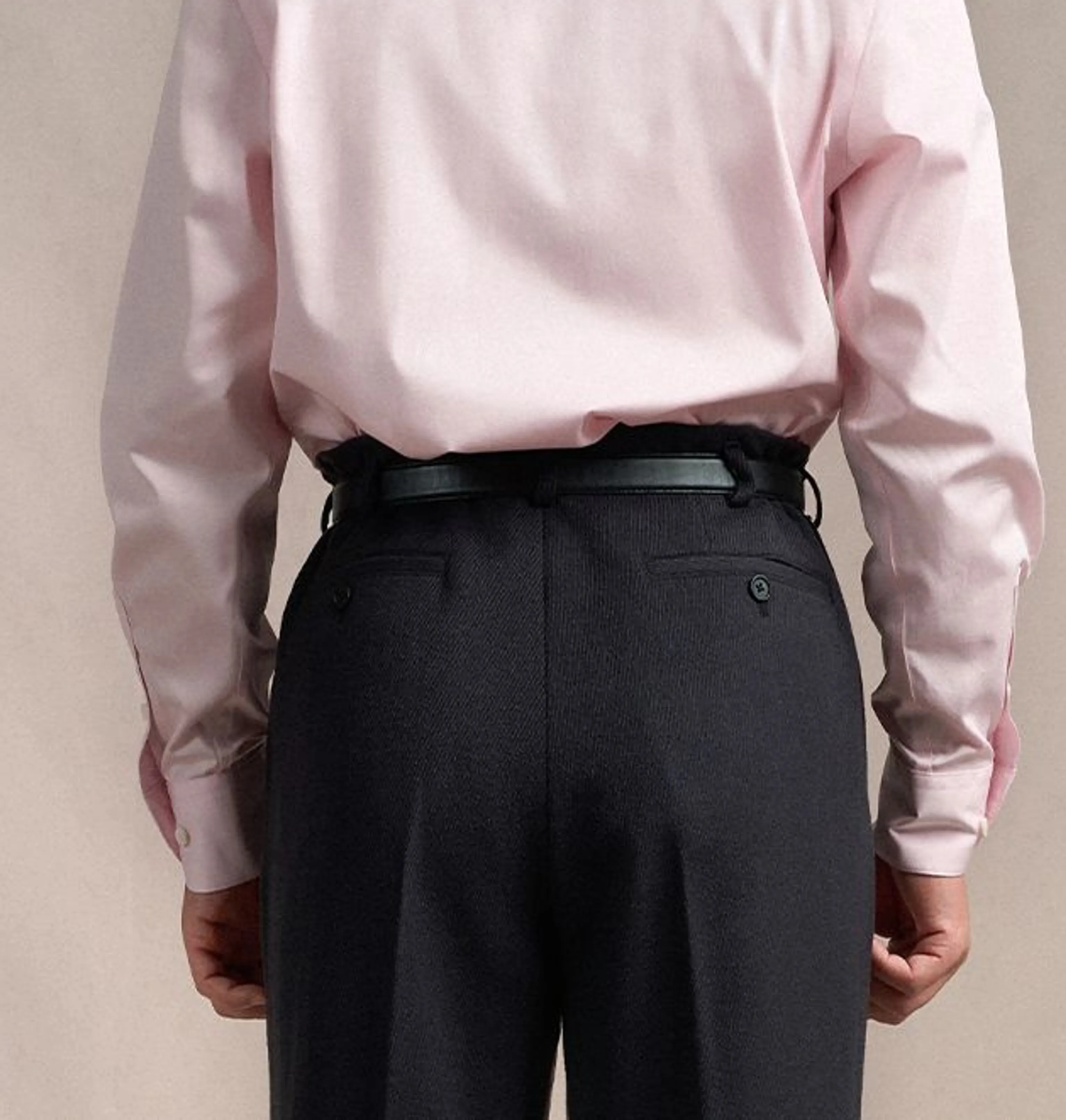 Hollywood High-Waist Double-Pleat Wool Trousers - Image 4