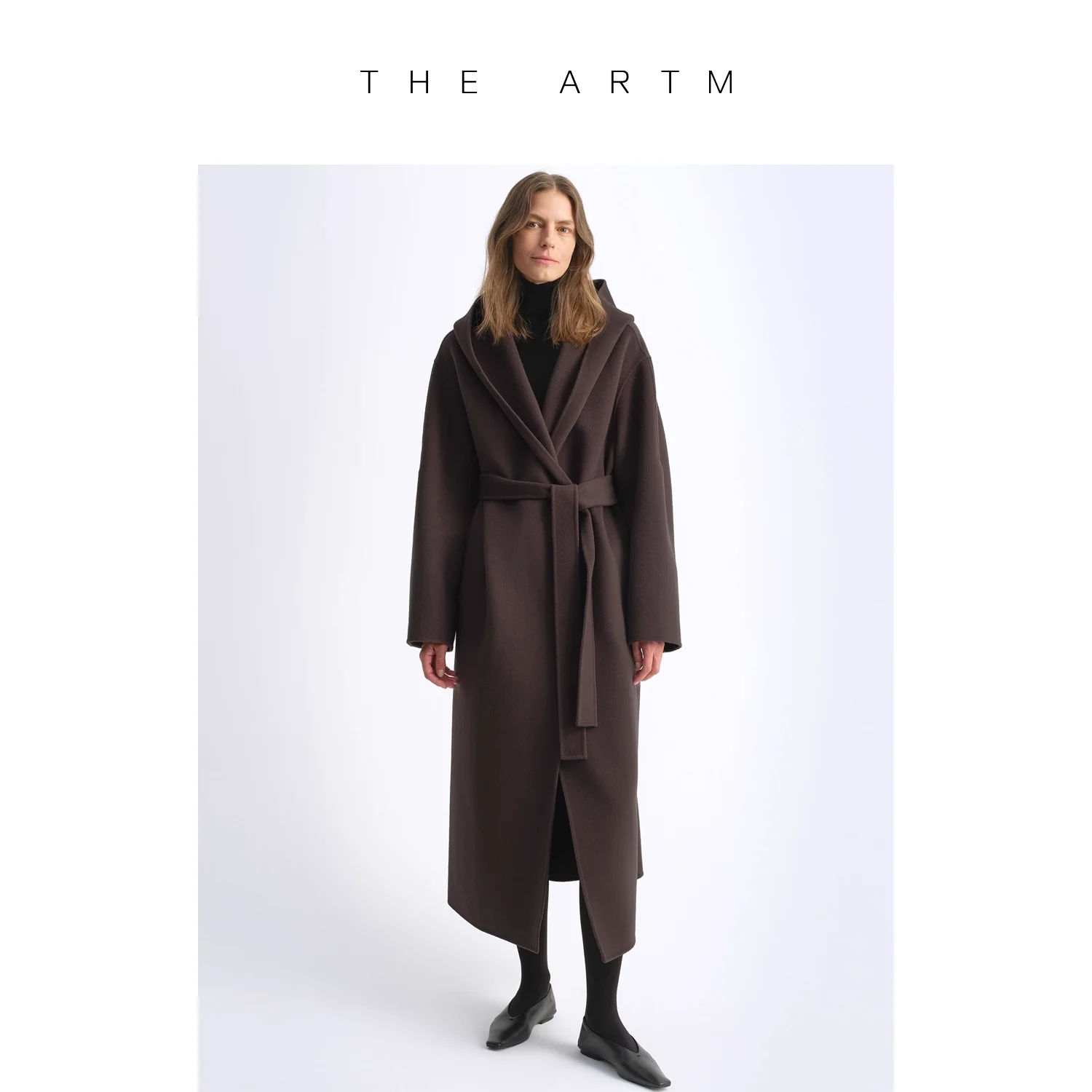 Hooded Cape Wool-Cashmere Coat - Image 7
