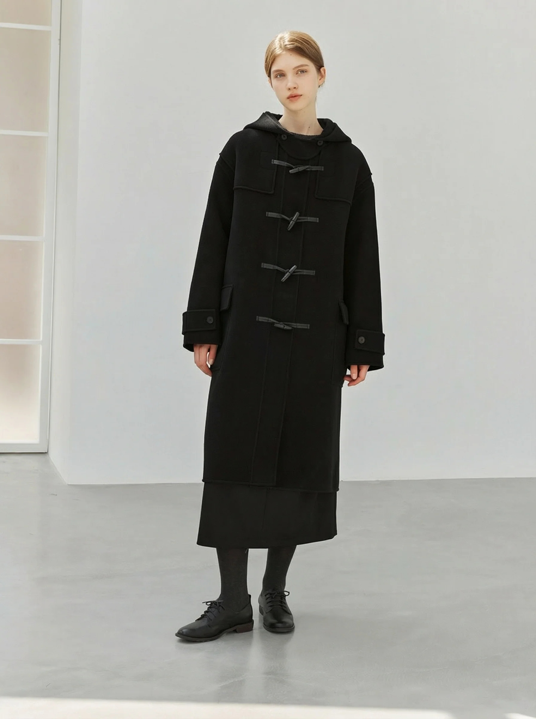 Hooded Duffle Coat - Image 5