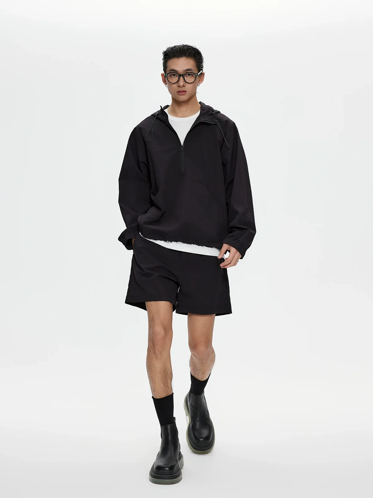 Hooded Half-Zip Anorak - Image 3