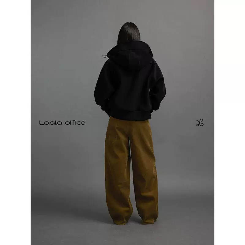 Hooded High Collar Jacket - Image 4
