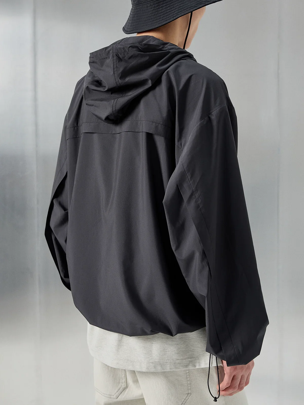 Hooded Mesh Pocket Jacket - Image 4
