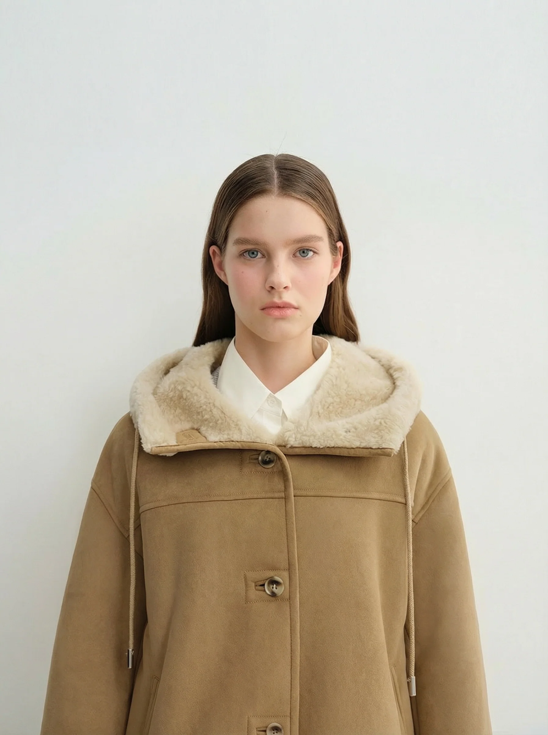 Hooded Shearling-Lined Jacket - Image 8