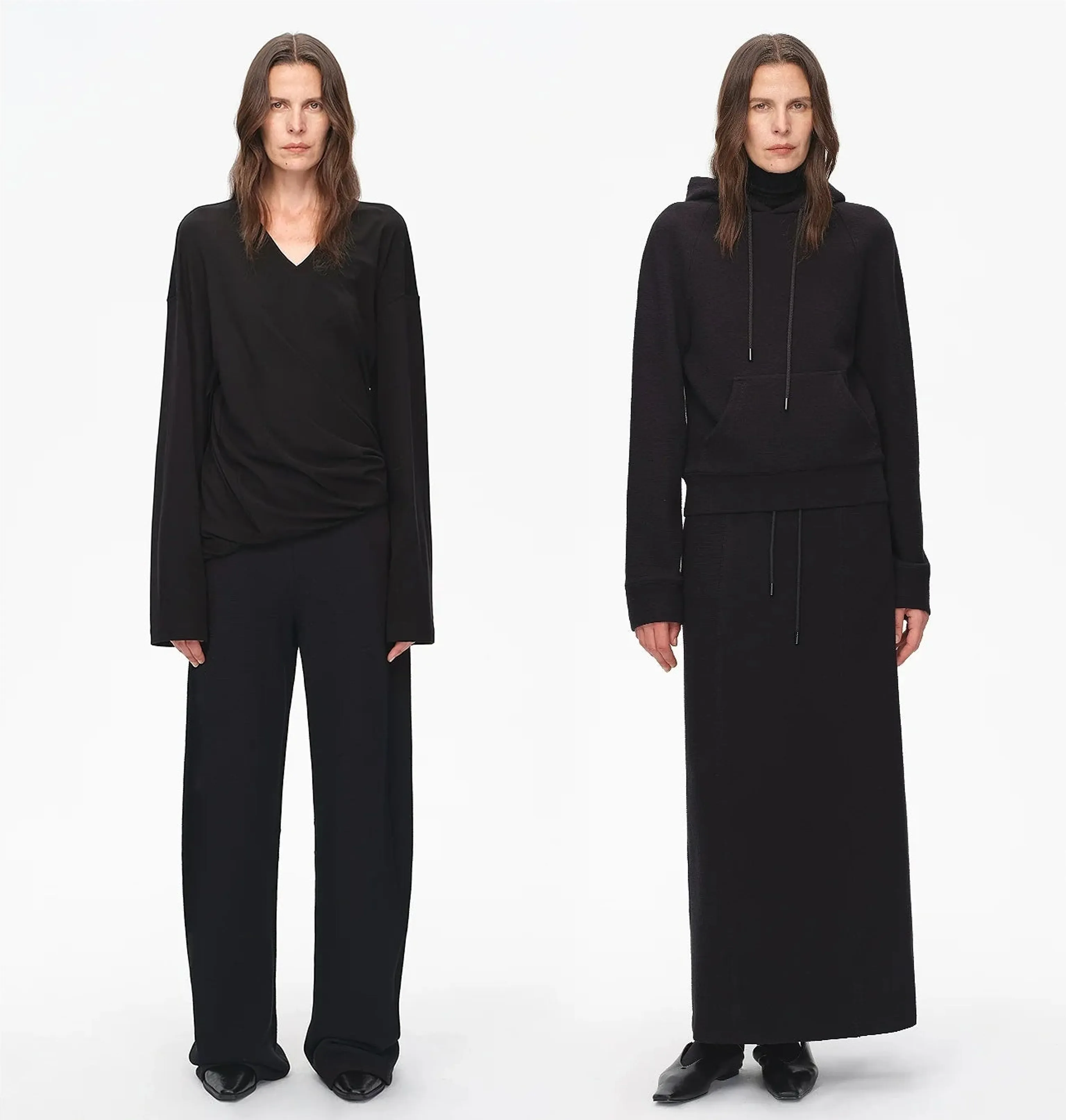 Hooded Sweatshirt and Skirt/Pants Set - Image 2