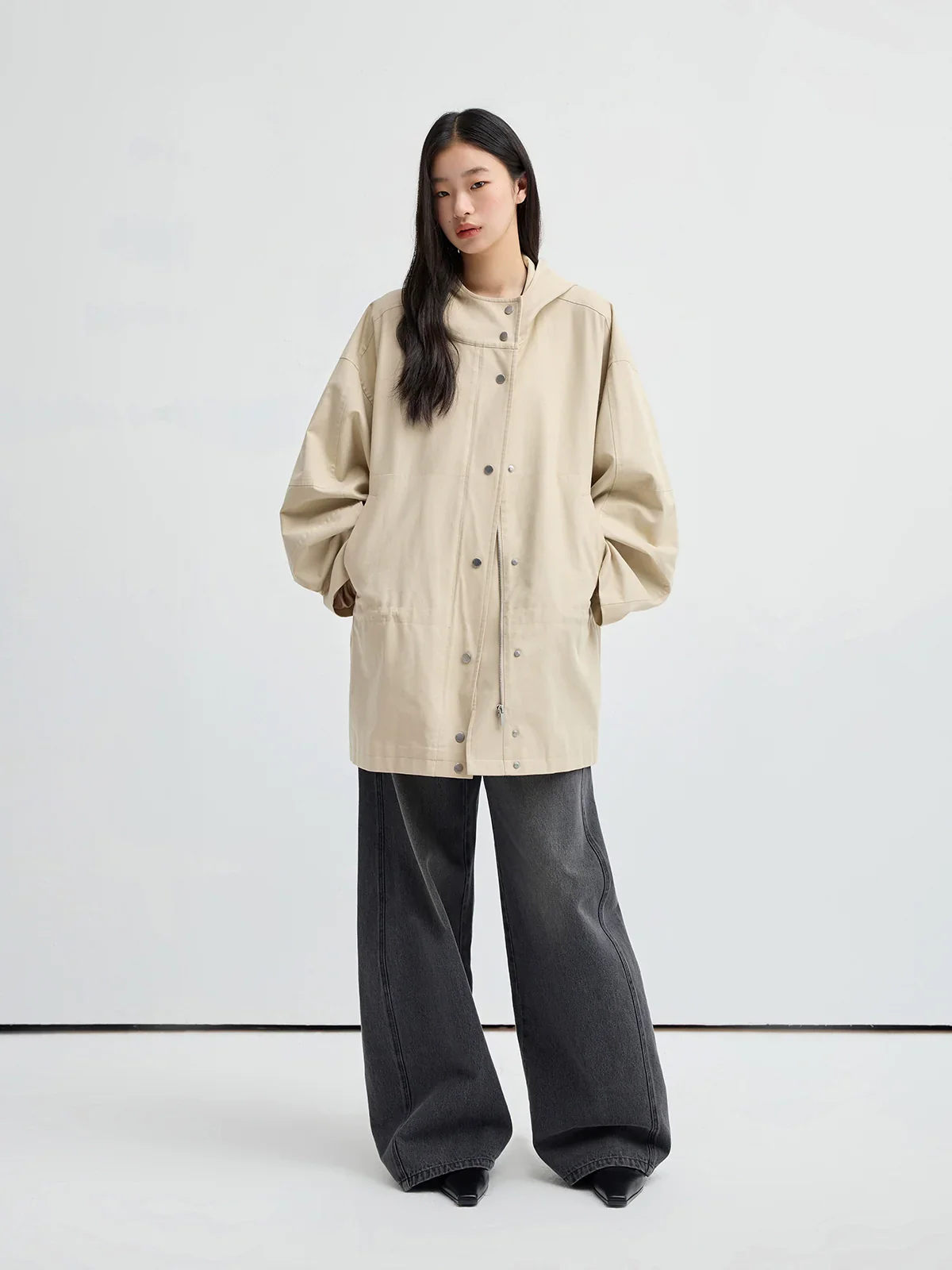 Hooded Twill Windbreaker - Image 2