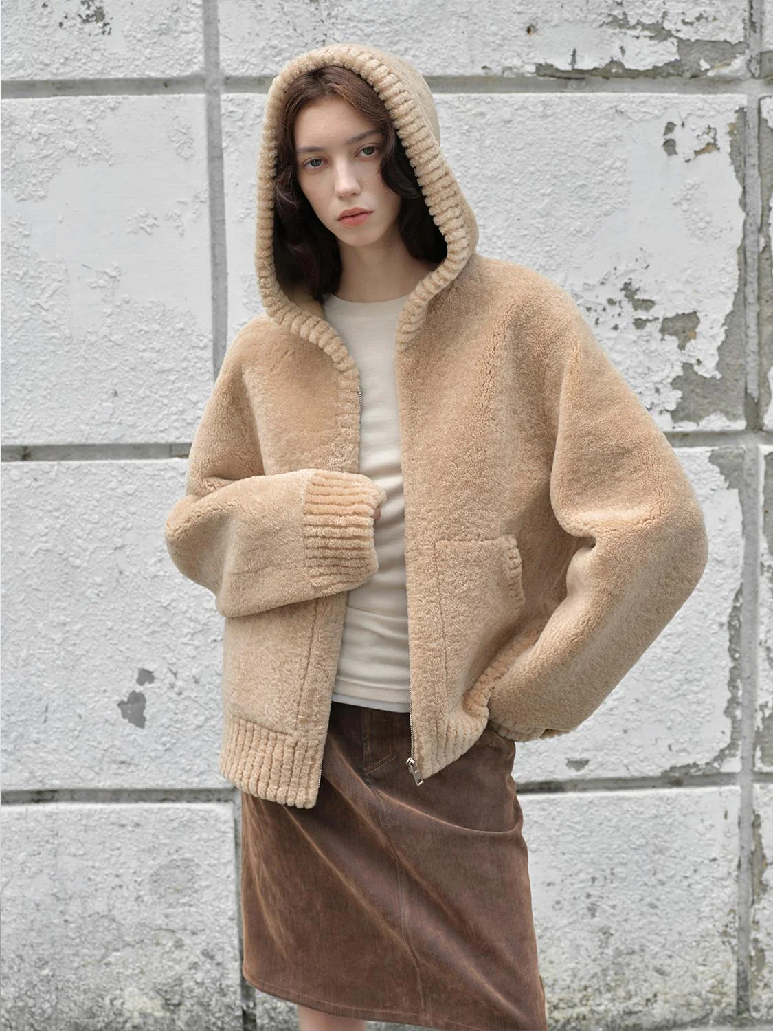Hooded Wool Coat - Image 3