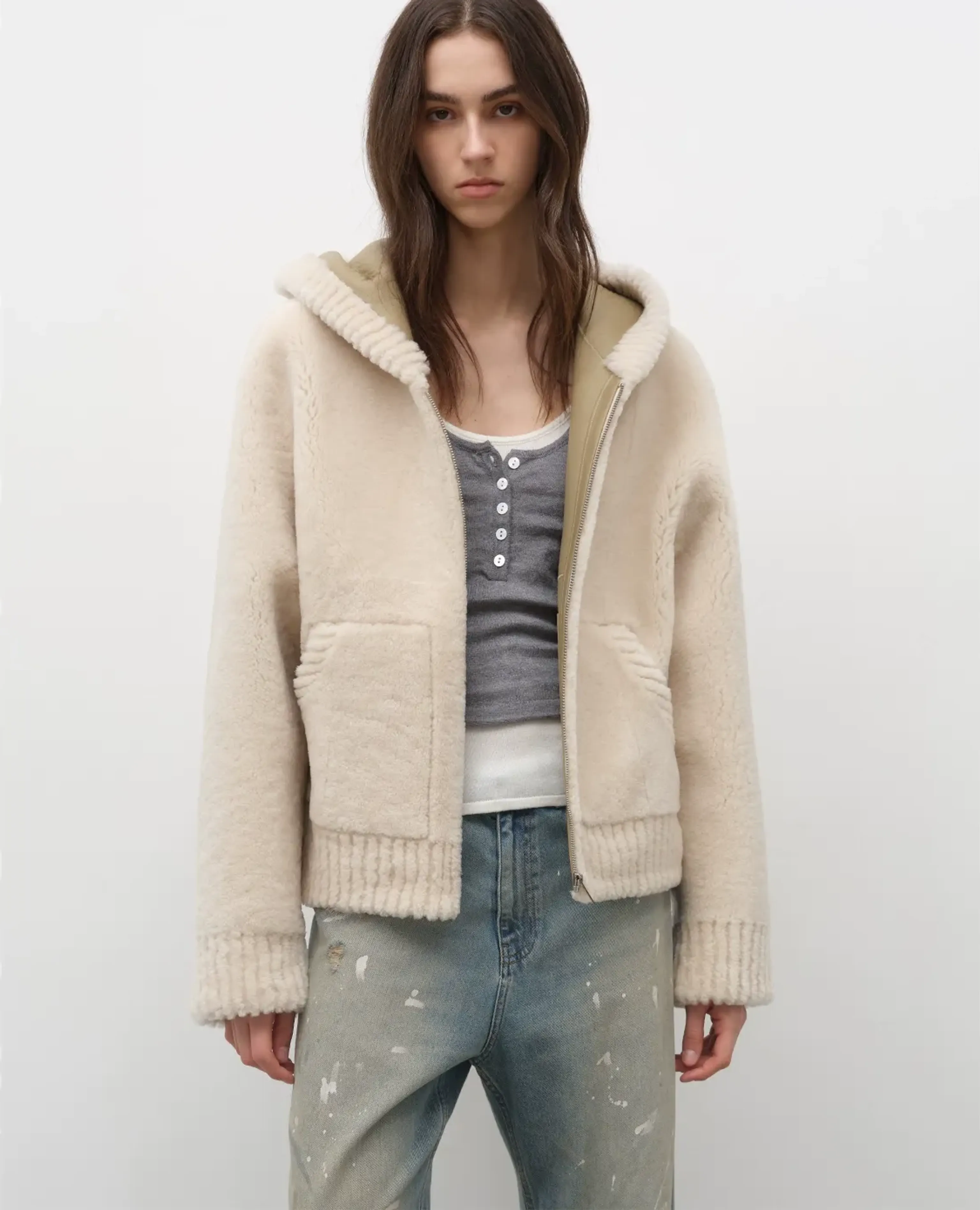 Hooded Wool Coat - Image 8