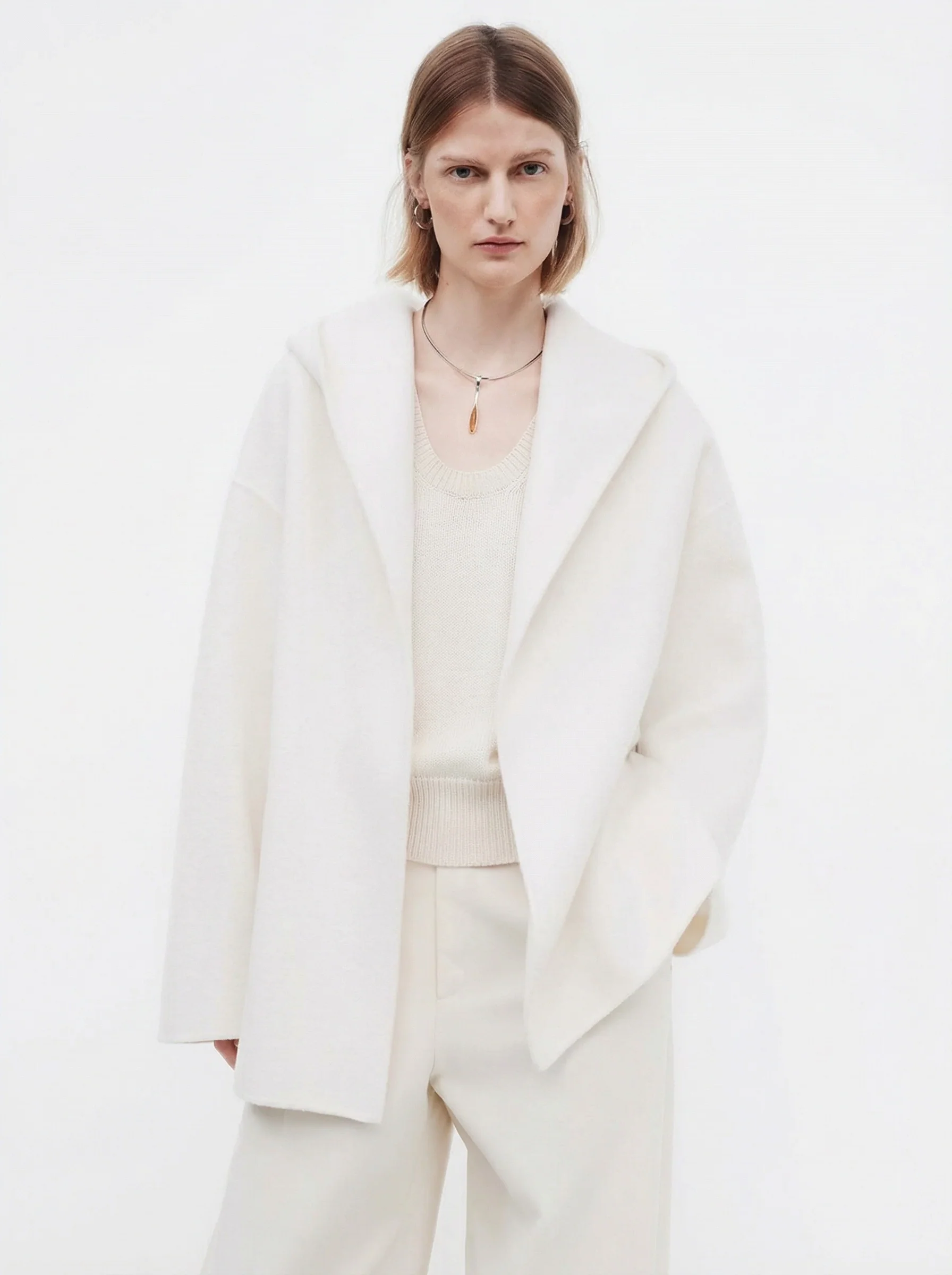Hooded Wrap Coat