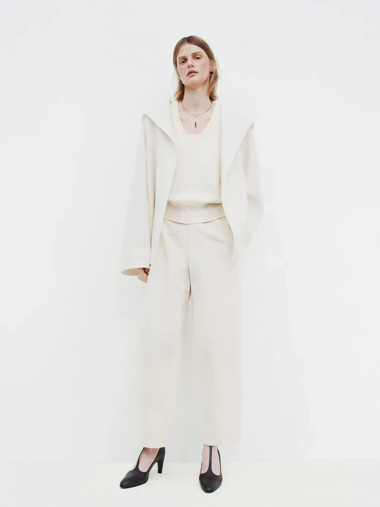 Hooded Wrap Coat - Image 2