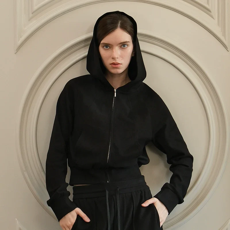 Hooded Zip-Up Cardigan - Image 2