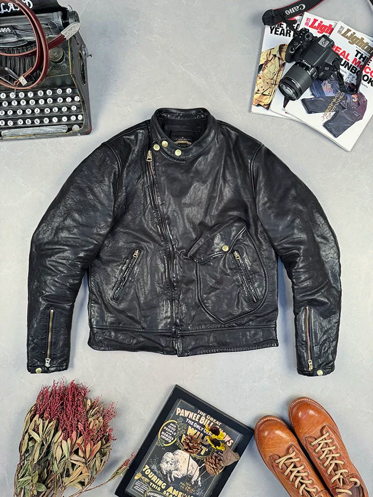 Horsehide D-Pocket Moto Jacket