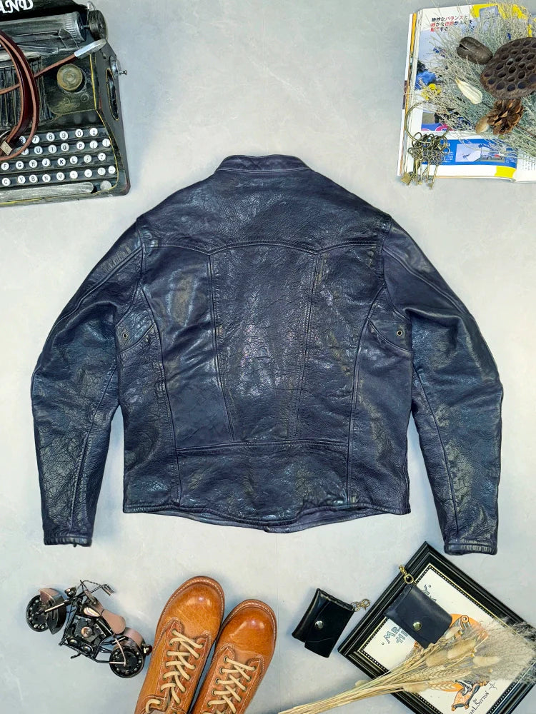 Horsehide D-Pocket Moto Jacket - Image 4