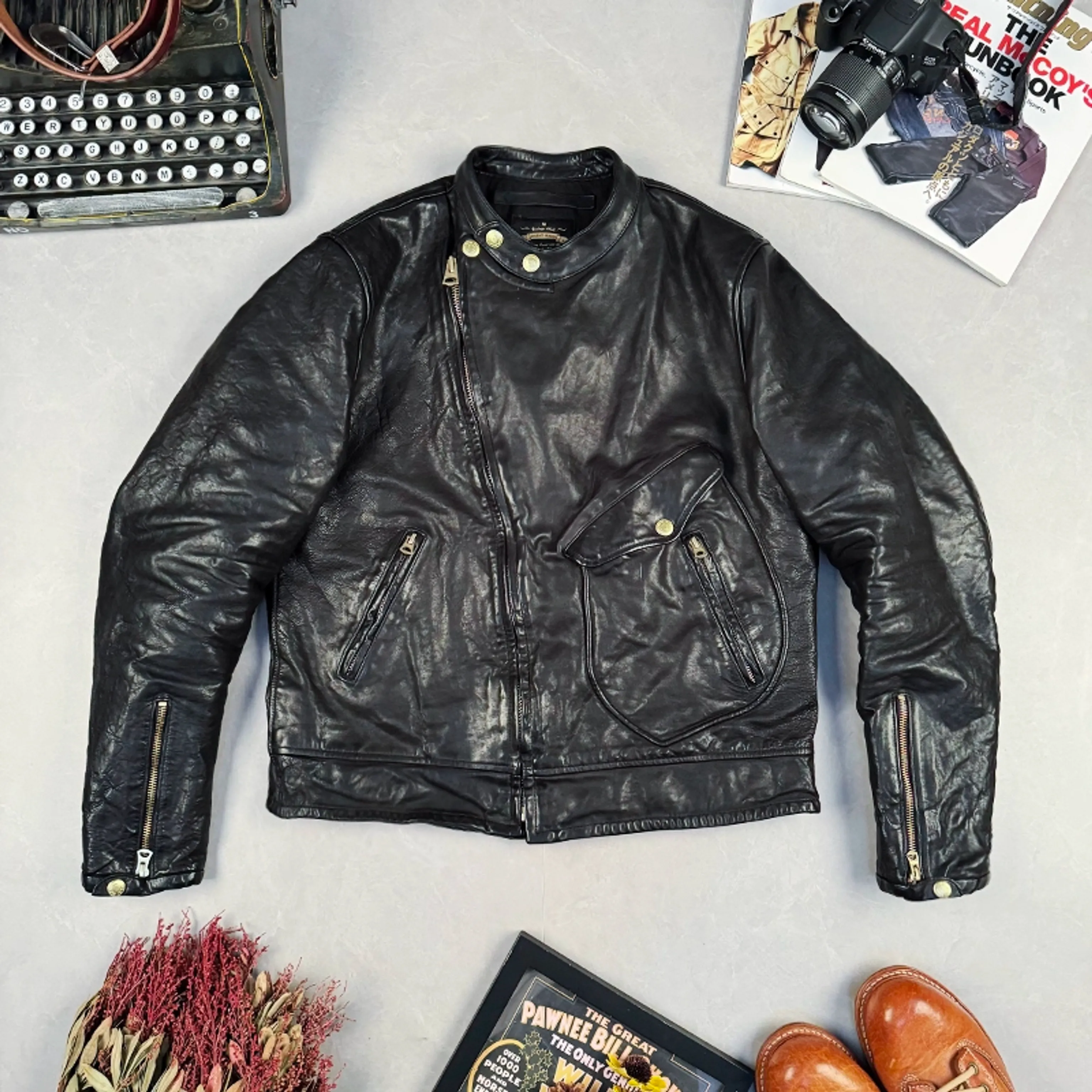 Horsehide D-Pocket Moto Jacket - Image 7