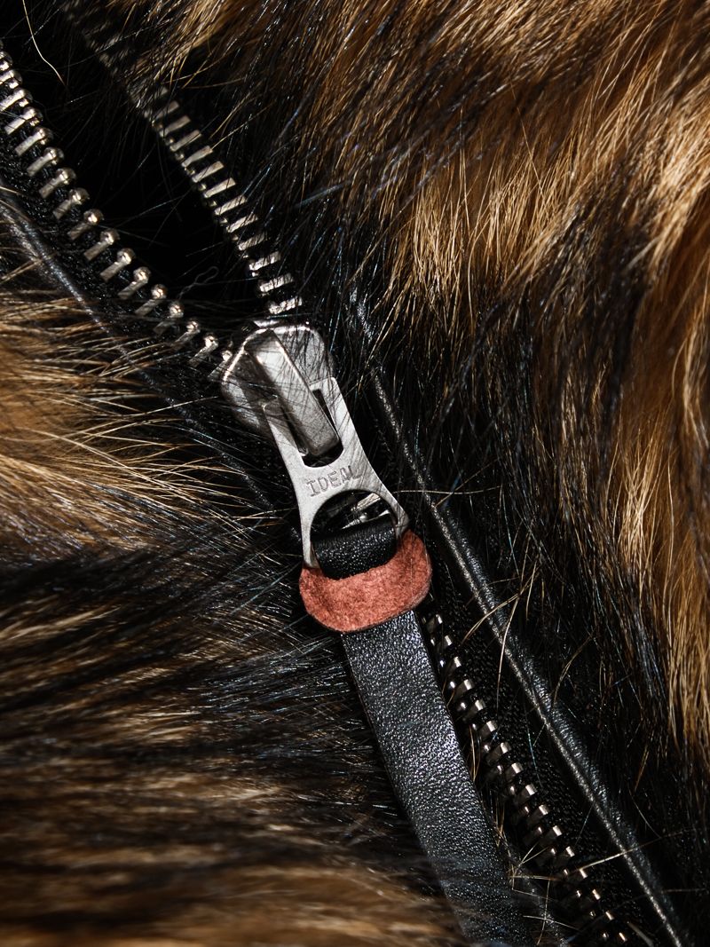 Horsehide Grizzly Fur Jacket - Image 9