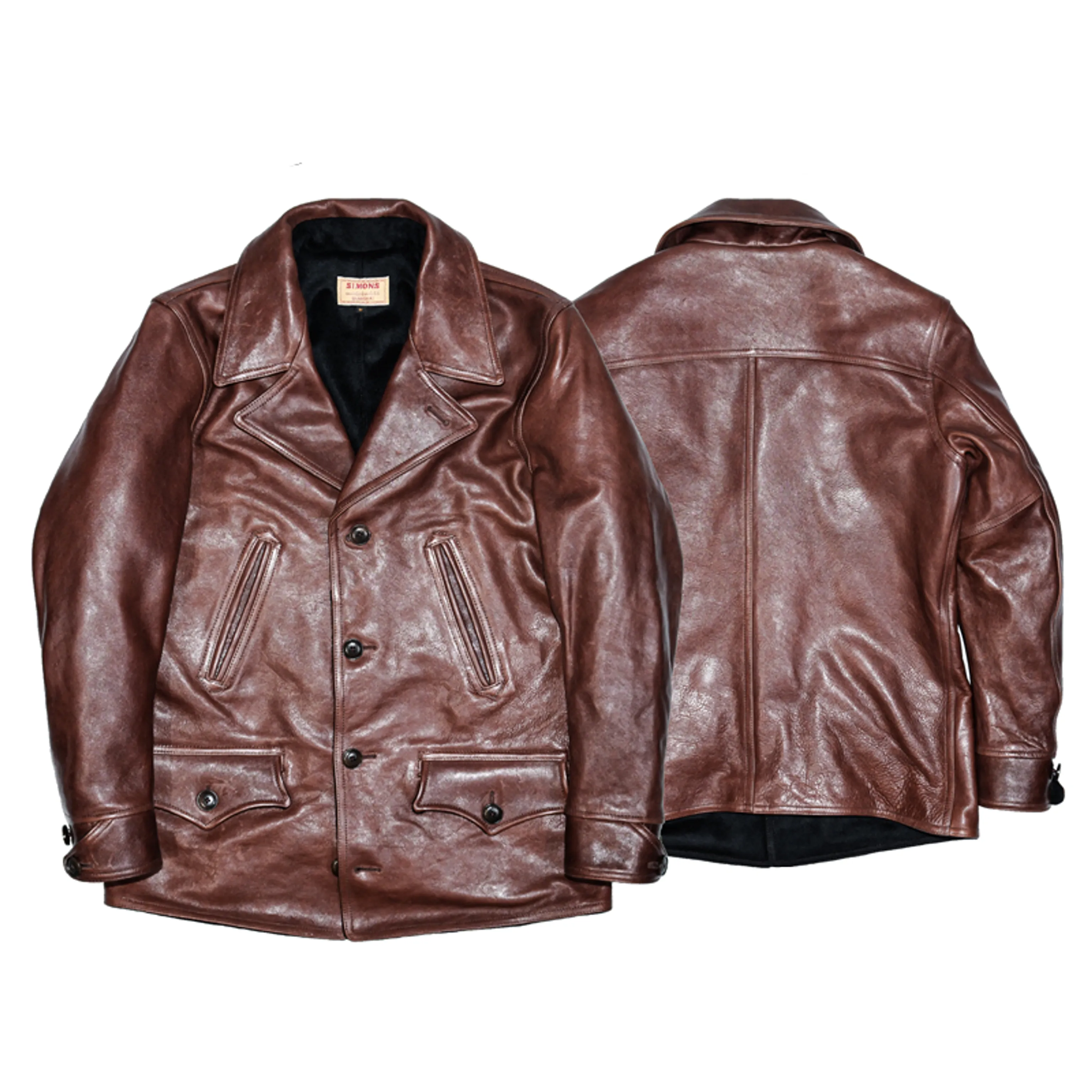 Horsehide Wool-Lined Car Coat - Image 7