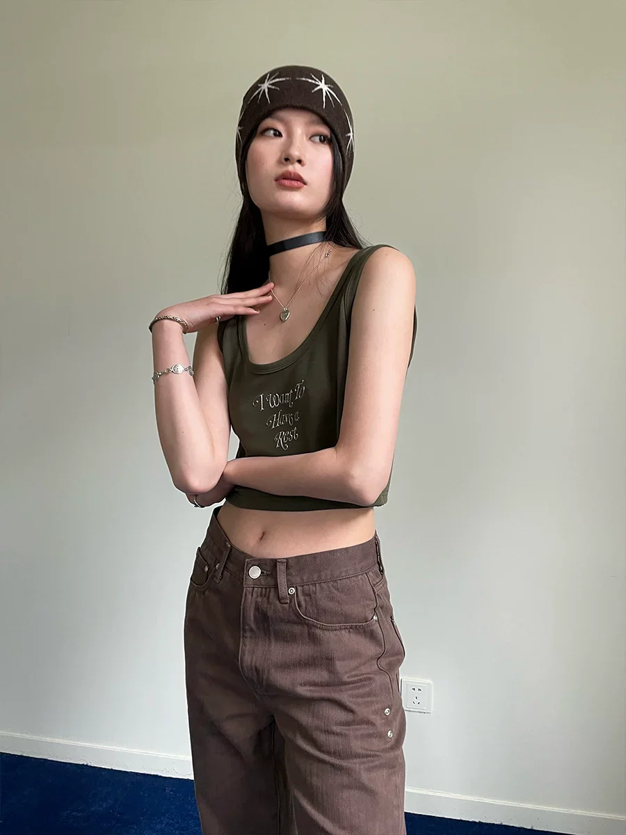 I Want To Have a Rest Embossed Tee & Tank Set - Image 2