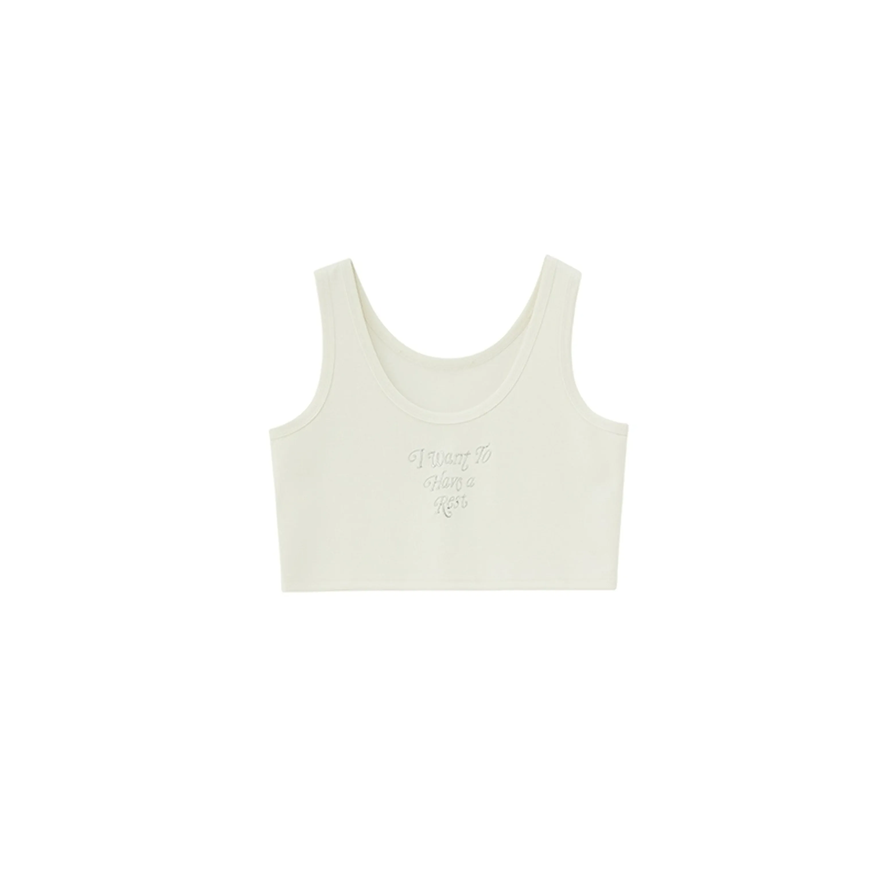 I Want To Have a Rest Embossed Tee & Tank Set - Image 6