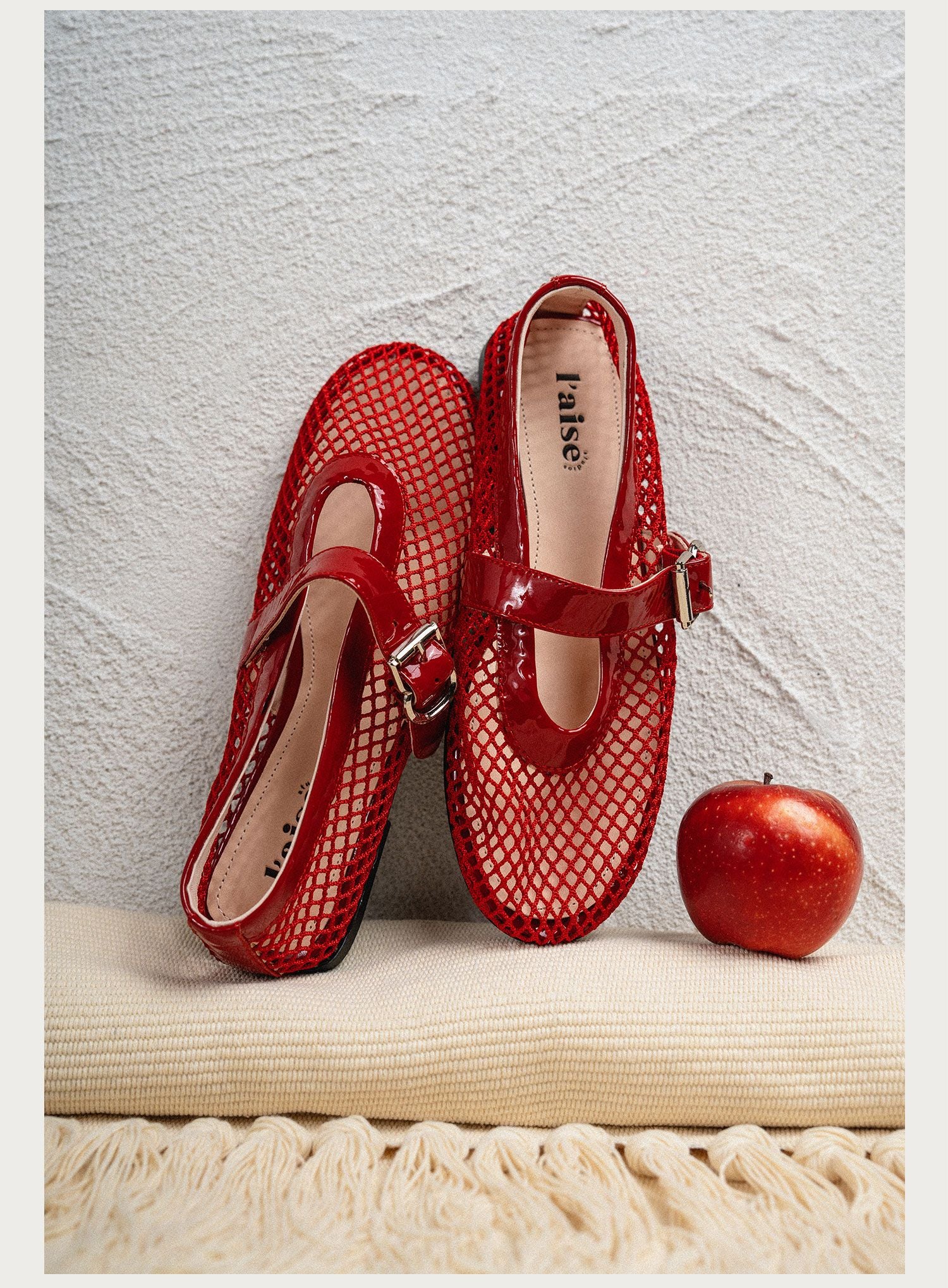 Ice Silk Mesh Mary Jane Flats - Image 2