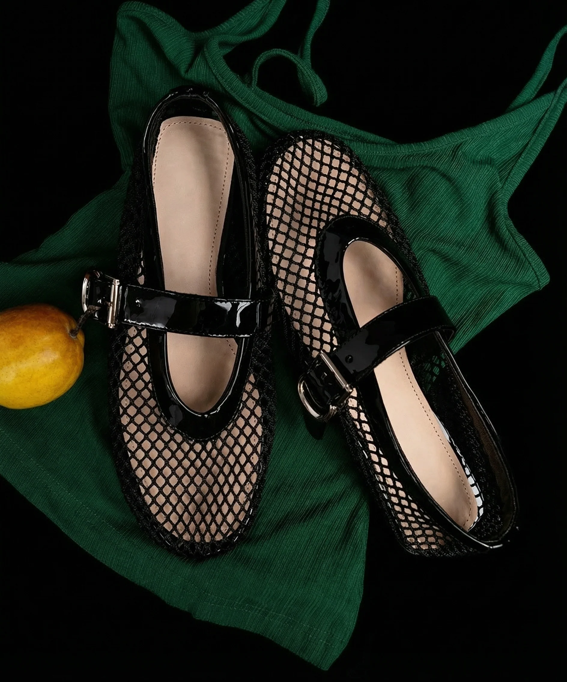 Ice Silk Mesh Mary Jane Flats - Image 8