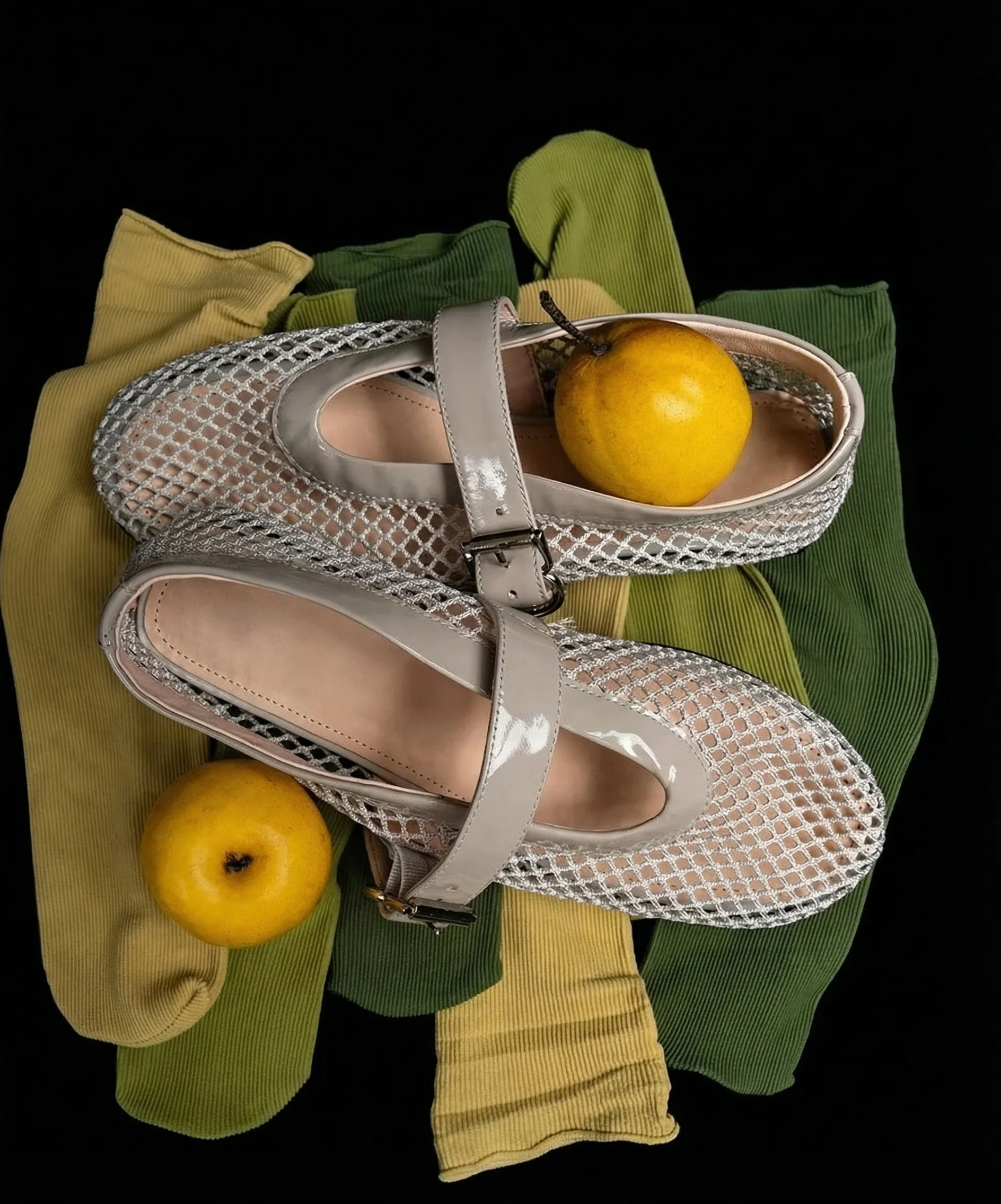 Ice Silk Mesh Mary Jane Flats - Image 9